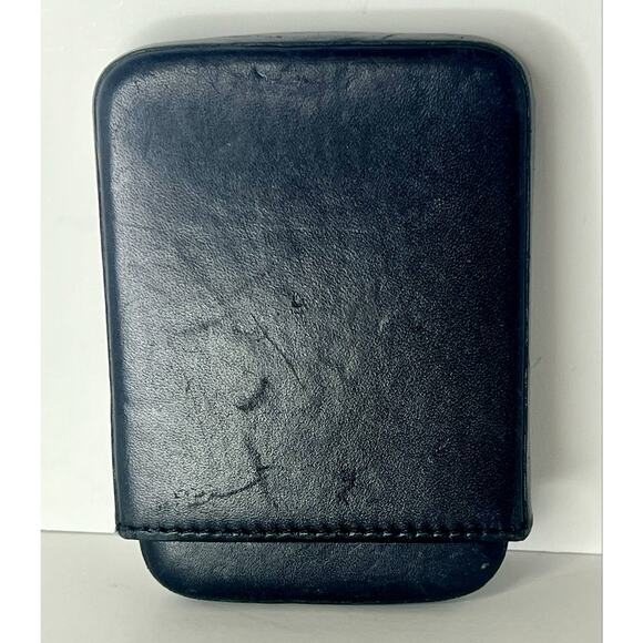 Vintage Coach Black Structured Business Card Holder #4568 - Picture 3 of 6